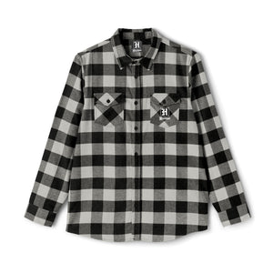 Green Black Buffalo Plaid Flannel Shirt — Classic Plaid Button‑Front Shirt