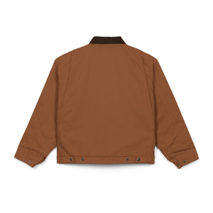 Duck Cloth Work Jacket — Carhartt-Style Brown Chore Coat